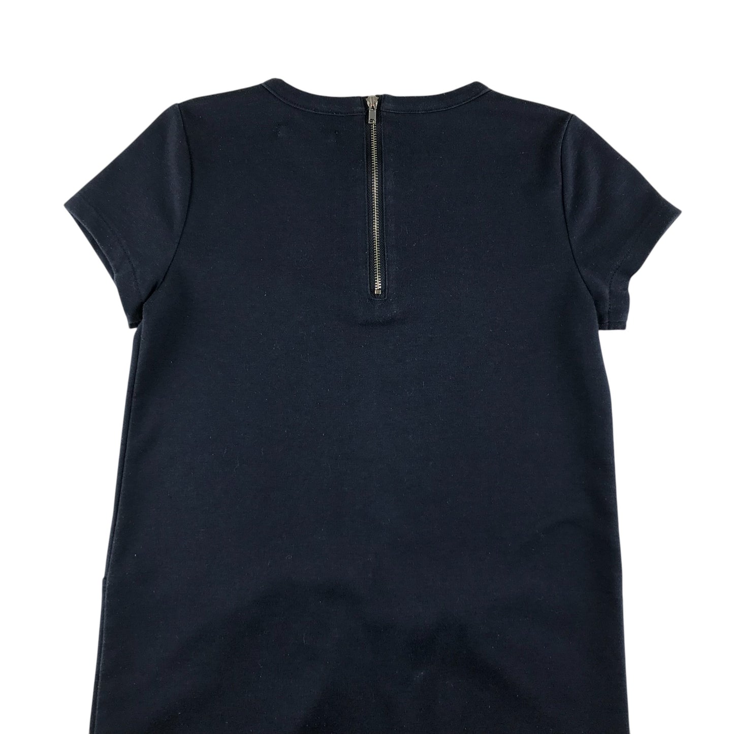 Monoprix Teens dress 11-12 years navy plain with front zipper pockets