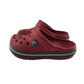 Crocs clogs shoe size 9 junior red slip on sandals with ankle straps