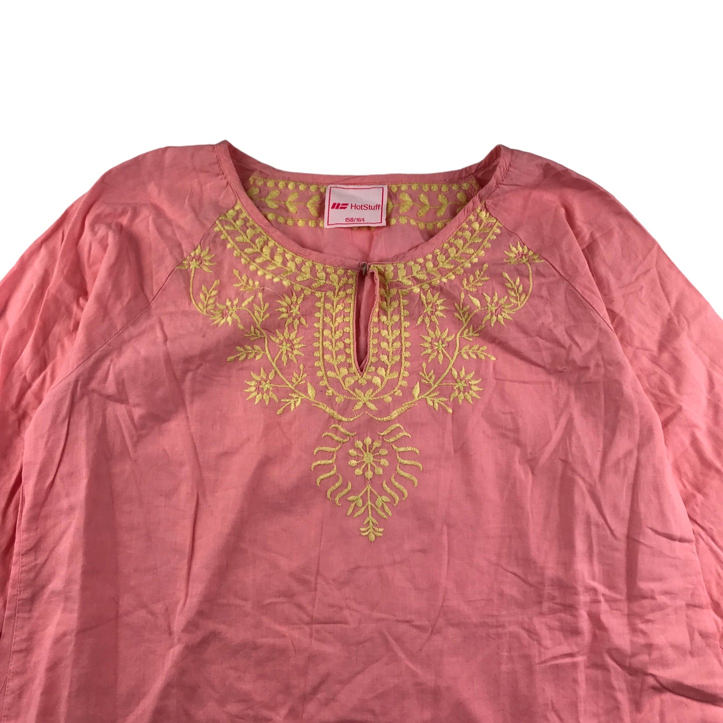 HotStuff Blouse Age 12-13 Pink with Embroidery Detailing