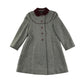 St.Bernard coat 7-8 years grey button up corduroy collar and scalloped neck detail wool