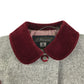St.Bernard coat 7-8 years grey button up corduroy collar and scalloped neck detail wool