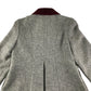 St.Bernard coat 7-8 years grey button up corduroy collar and scalloped neck detail wool