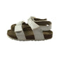 M&S sandals shoe size 10 junior white straps