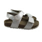 M&S sandals shoe size 10 junior white straps