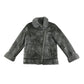 Catimini coat 5-6 years grey rustic colour with faux fur collar and wrists