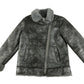 Catimini coat 5-6 years grey rustic colour with faux fur collar and wrists