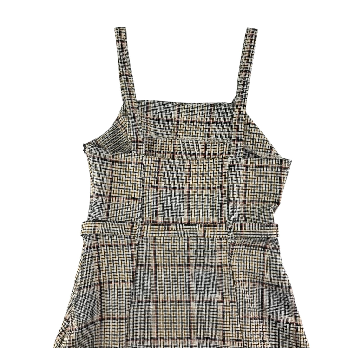 Primark dress women's size UK 4 grey checked hounds tooth