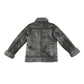 Catimini coat 5-6 years grey rustic colour with faux fur collar and wrists