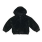 Tu coat 5-6 years black fuzzy faux fur full zipper