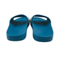 Adidas sandals shoe size 12 junior blue with white 3 strips slip-on