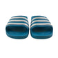 Adidas sandals shoe size 12 junior blue with white 3 strips slip-on