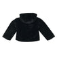 Primark coat 9-10 years black fuzzy faux fur full zipper