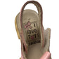 Sandals Shoe Size 11 Junior Pink Butterfly Strap Detail