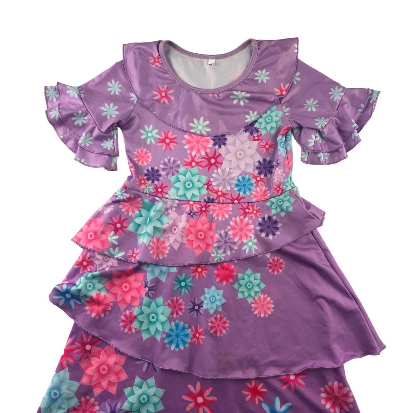 Disney Costume 4-5 Years Purple Floral Encanto Isabela Dress