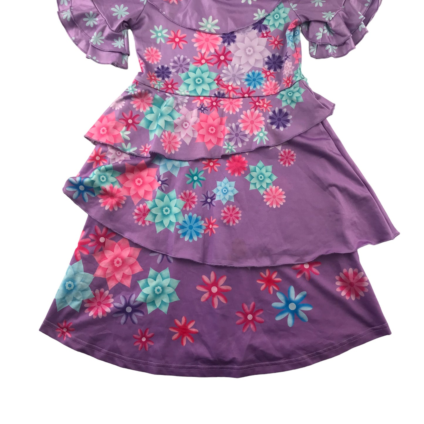 Disney Costume 4-5 Years Purple Floral Encanto Isabela Dress