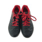 Decathlon football boots shoe size UK 10.5 junior black and red artificial grass