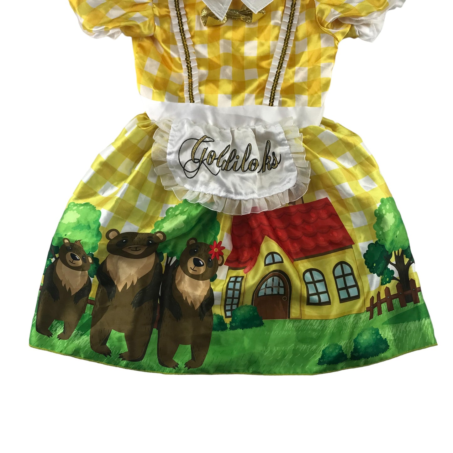 B&M Costume 4-6 Years Yellow Goldilocks Dress