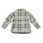 Nutmeg coat 9-10 years white checked fuzzy faux fur