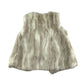 M&S Faux fur gilet 11-12 years white and brown fluffy sleeveless vest top