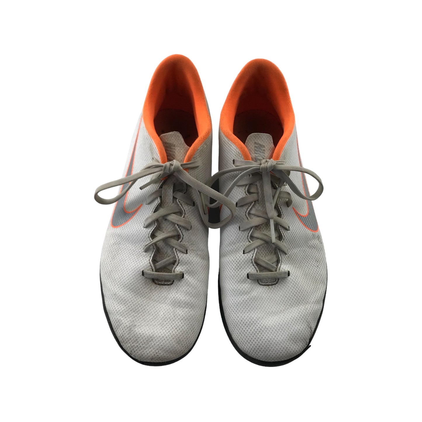 Nike Mercurial Astro Turf Football Boot Shoe Size 7 White and Orange