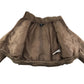 915 coat 12-13 years brown fuzzy faux fur cropped