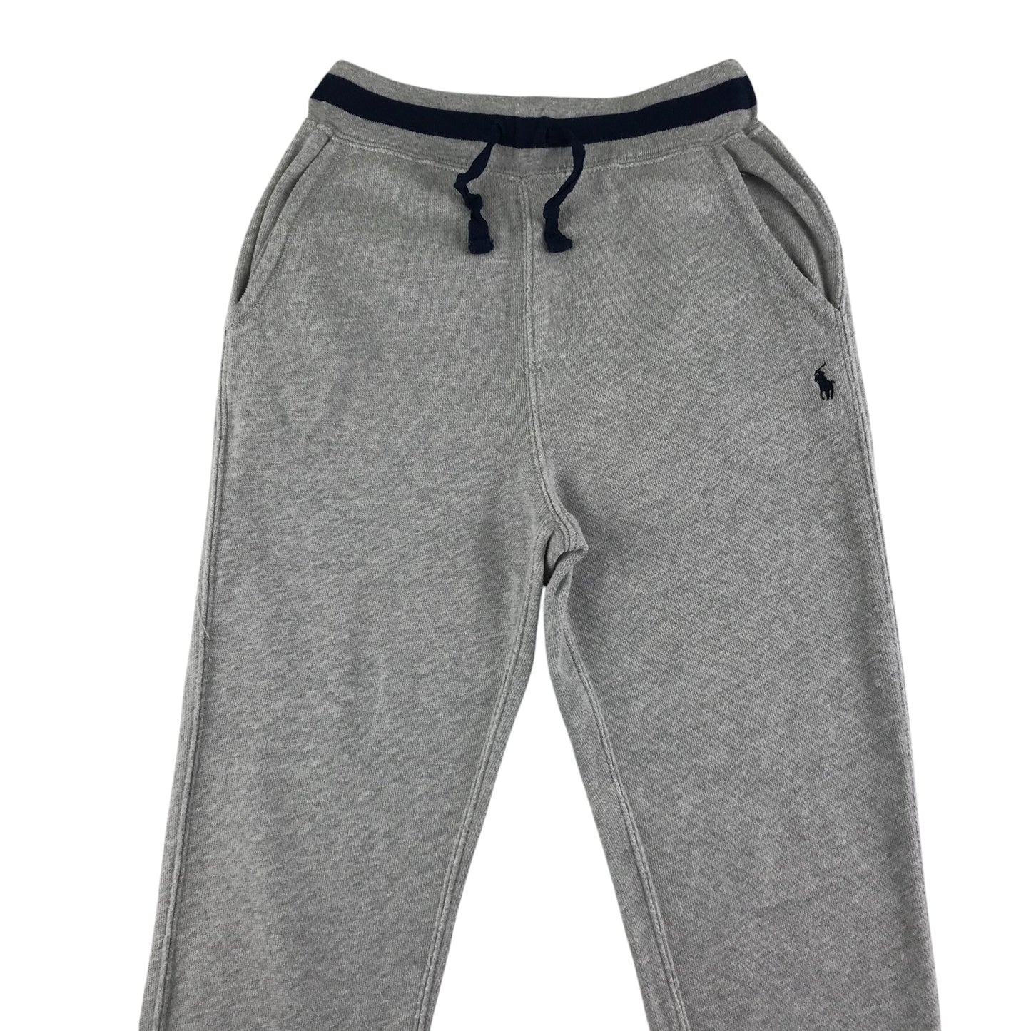 Ralph Lauren Joggers 7-8 Years Grey Plain with Black logo Cotton