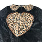 F&F Costume 5-6 Years Black Cat onesie with Love Heart and Collared Animal Print