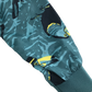 Polarn O Pyret Bomber Jacket 9-10 Years Turquoise with Toucan Palm Print
