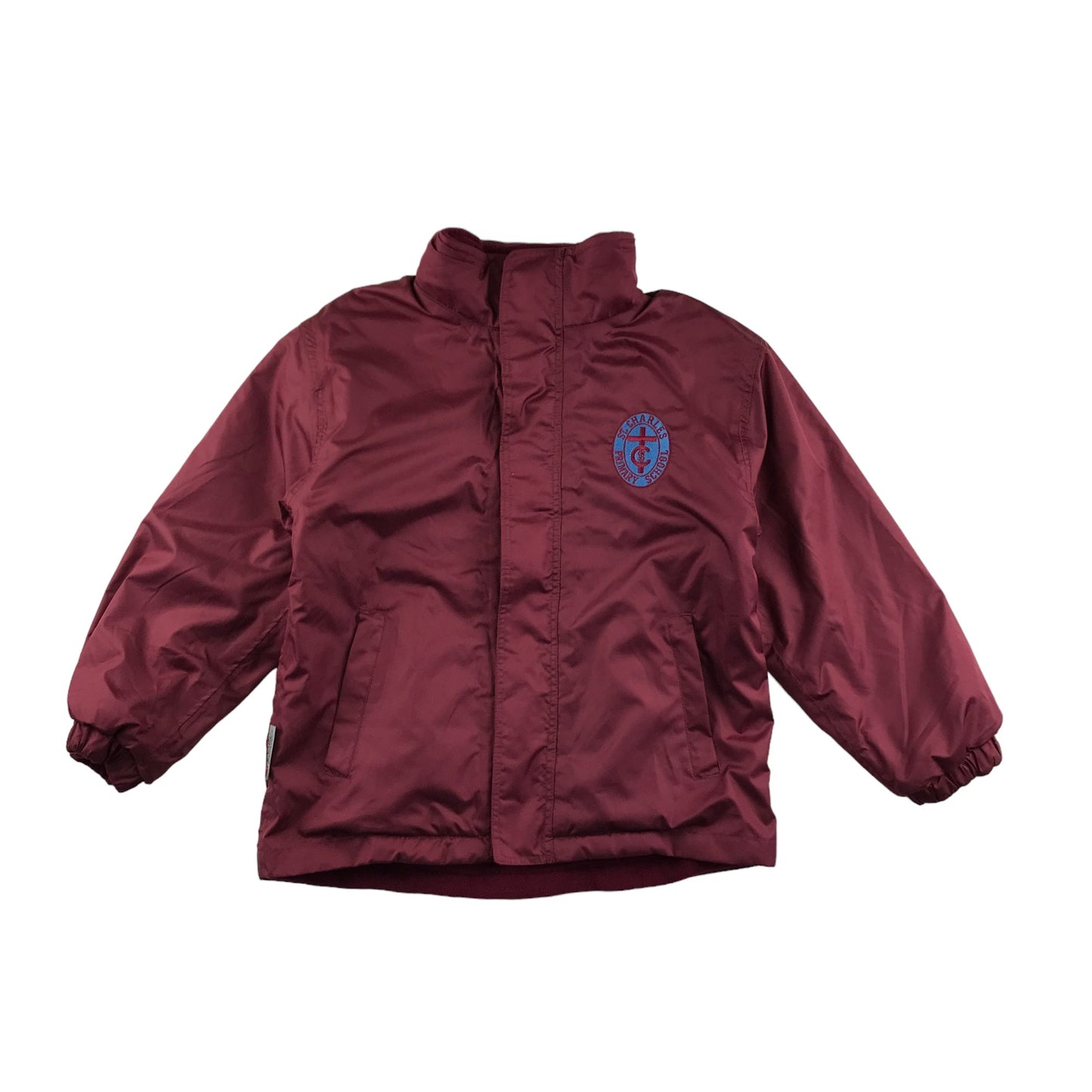 St. Charles' Primary School Burgundy Reversible Jacket Age 5-6