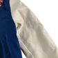 Zara Baseball Jacket 8-9 Years Blue with Embroidered Text Logos
