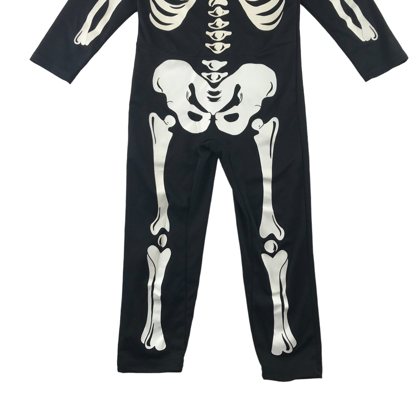 H&M Costume 5-6 Years Black Skeleton onesie