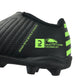 Decathlon football boots shoe size 9.5C kids black and neon plastic moulded studs