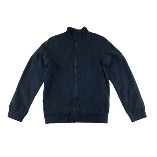 John Lewis Bomber Jacket 10-11 Years Navy with Pockets