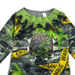 Morrisons zombie costume 7-8 years Zombie t-shirt Green with Yellow