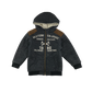 Rebel Hooded Fleece Jacket 5-6 Years Grey with Sherpa Inside