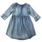 George dress 9-10 years blue denim style three quarter sleeves