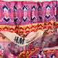 H&M shorts 4-5 years pink multipattern with button and belt loops