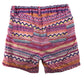 H&M shorts 4-5 years pink multipattern with button and belt loops
