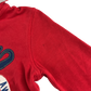 George Hooded Fleece 5-6 Years Red with Text Graphic Cotton