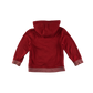 George Hooded Fleece 5-6 Years Red with Text Graphic Cotton