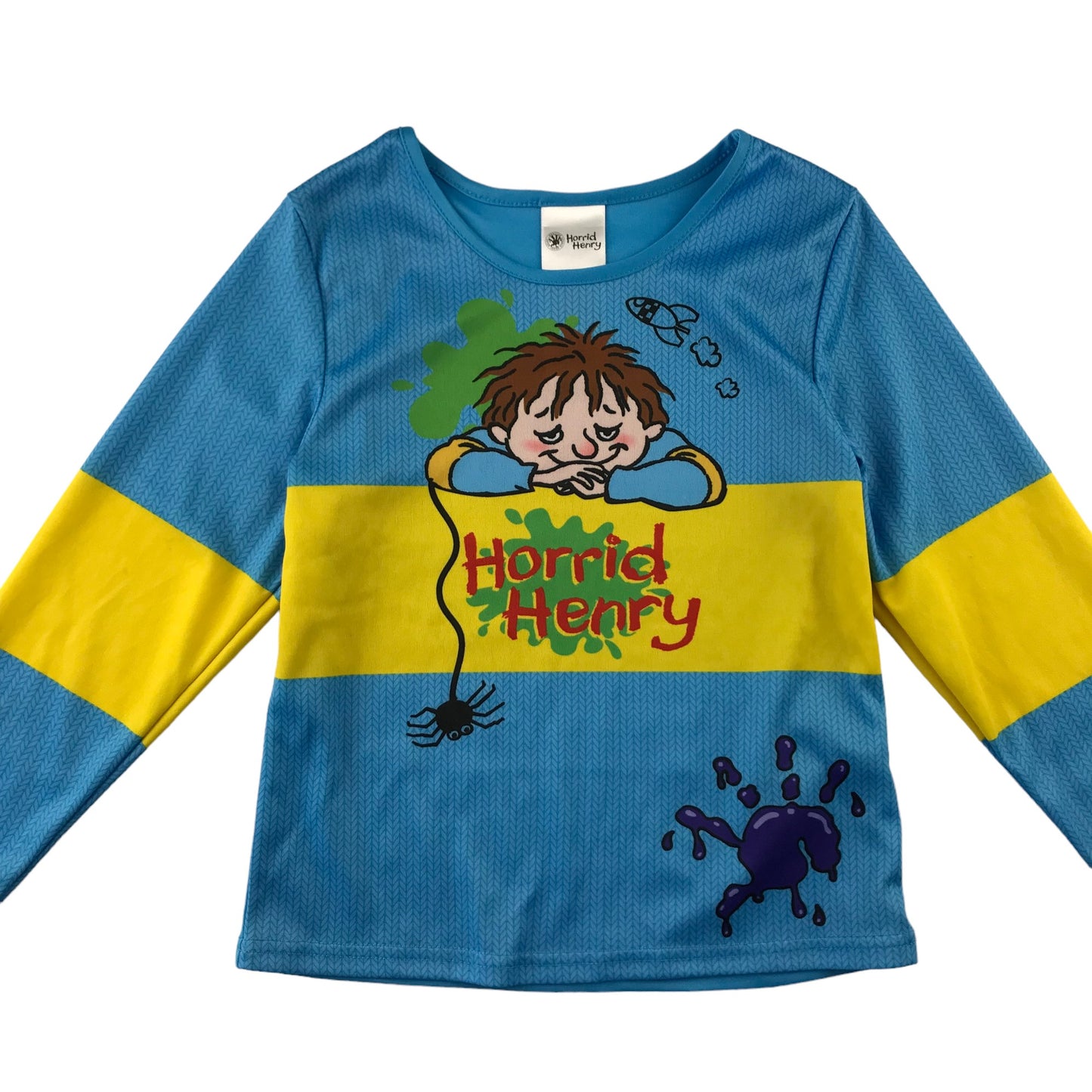 Novel Horrid Henry Costume 5-6 years Blue and Yellow two Piece