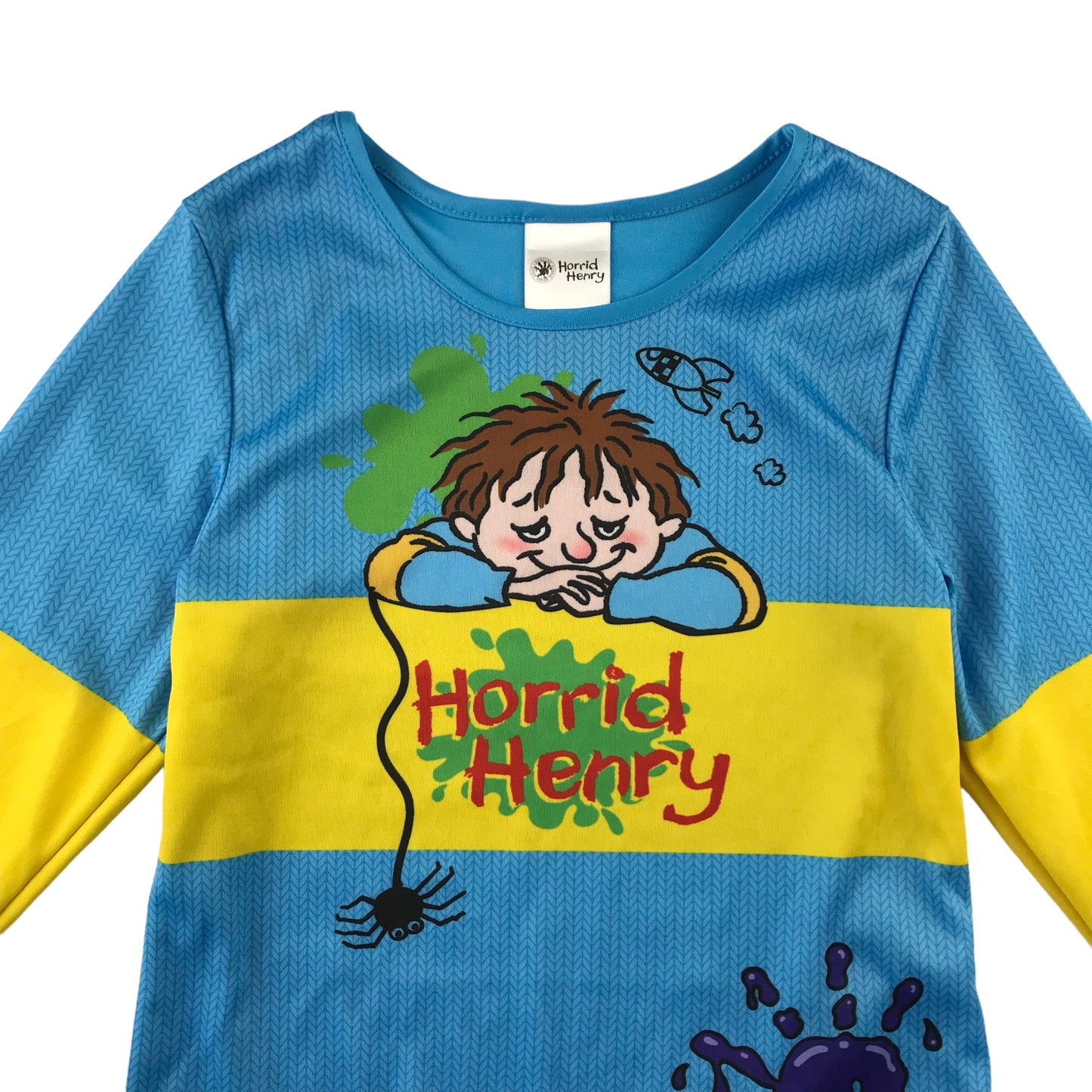 Novel Horrid Henry Costume 5-6 years Blue and Yellow two Piece