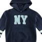 Primark Hooded Fleece 5-6 Years Navy with NY Text Cotton
