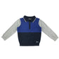 Matalan polo shirt 4-5 years blue panelled long sleeve