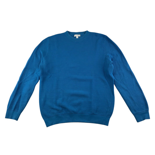 Cos jumper men's L Royal Blue plain cotton