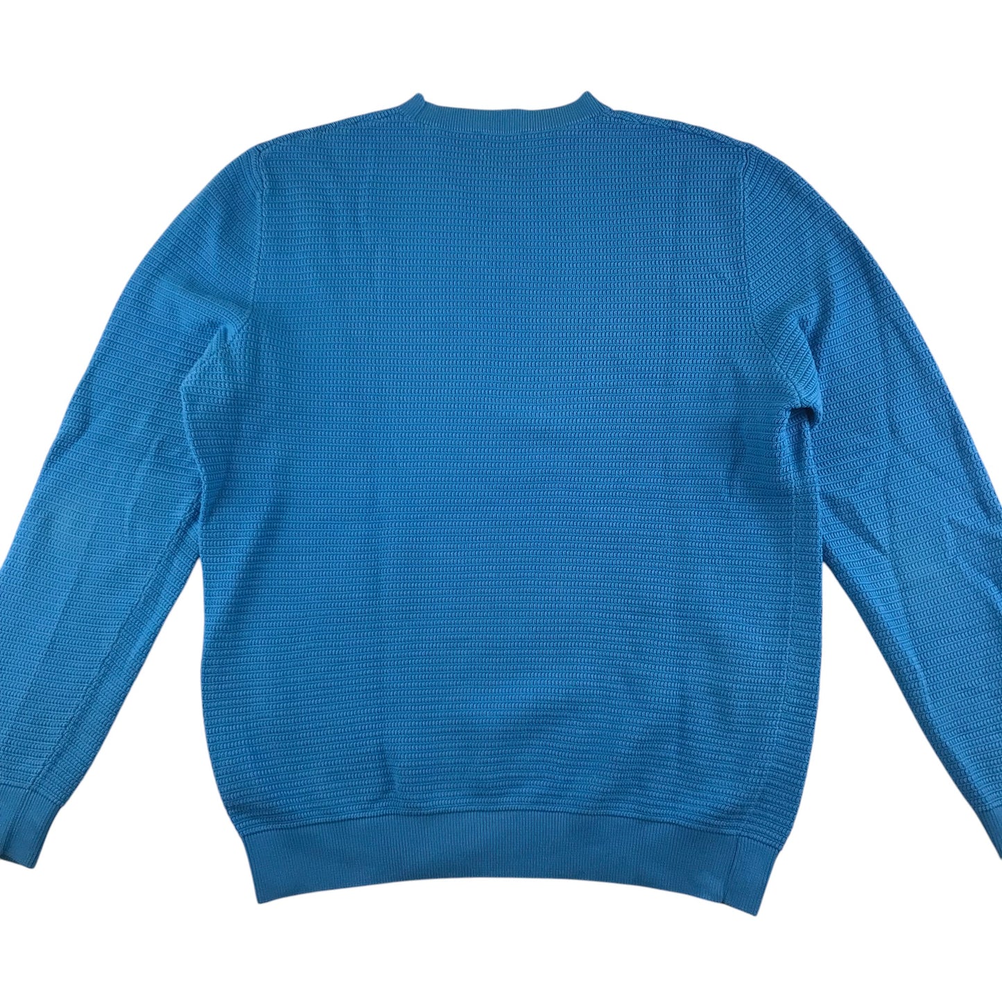 Cos jumper men's L Royal Blue plain cotton