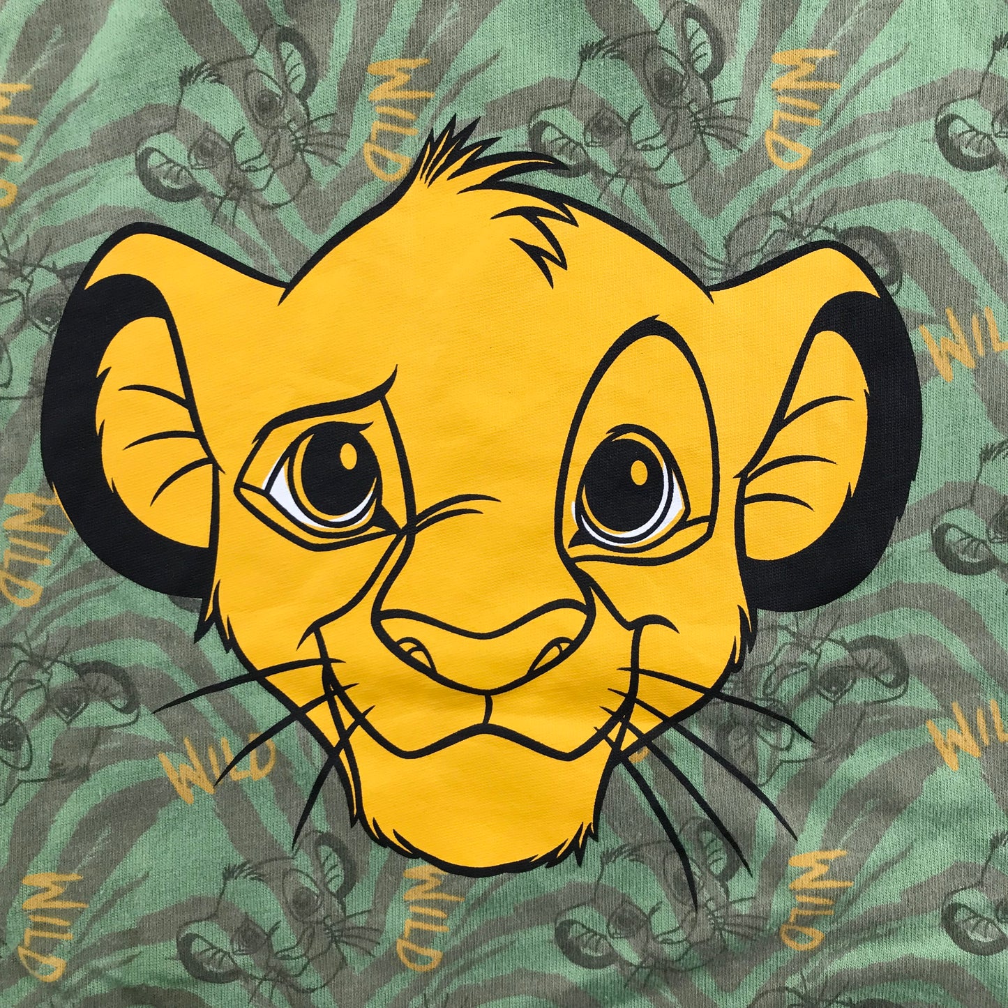 Tu t-shirt 5-6 years green Disney Simba long sleeve cotton