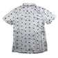 Tu shirt 5-6 years light blue short sleeve dinosaur printed button up cotton