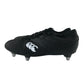 Canterbury rugby boots shoe size UK 4 black and white metal studs