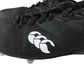 Canterbury rugby boots shoe size UK 4 black and white metal studs